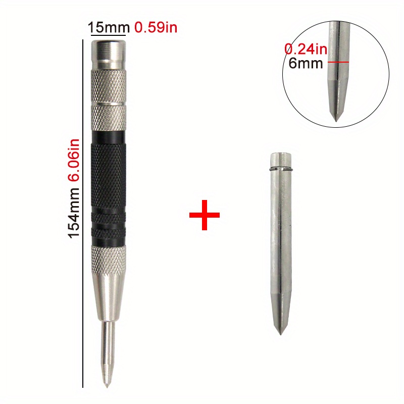 Automatic Center Punch For Metal Strong Spring Loaded Center - Temu