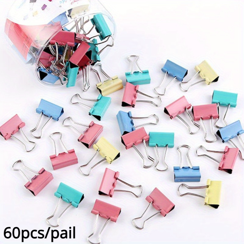 Office Clip Binder Clips Mix Color A Little Bit Scratch - Temu