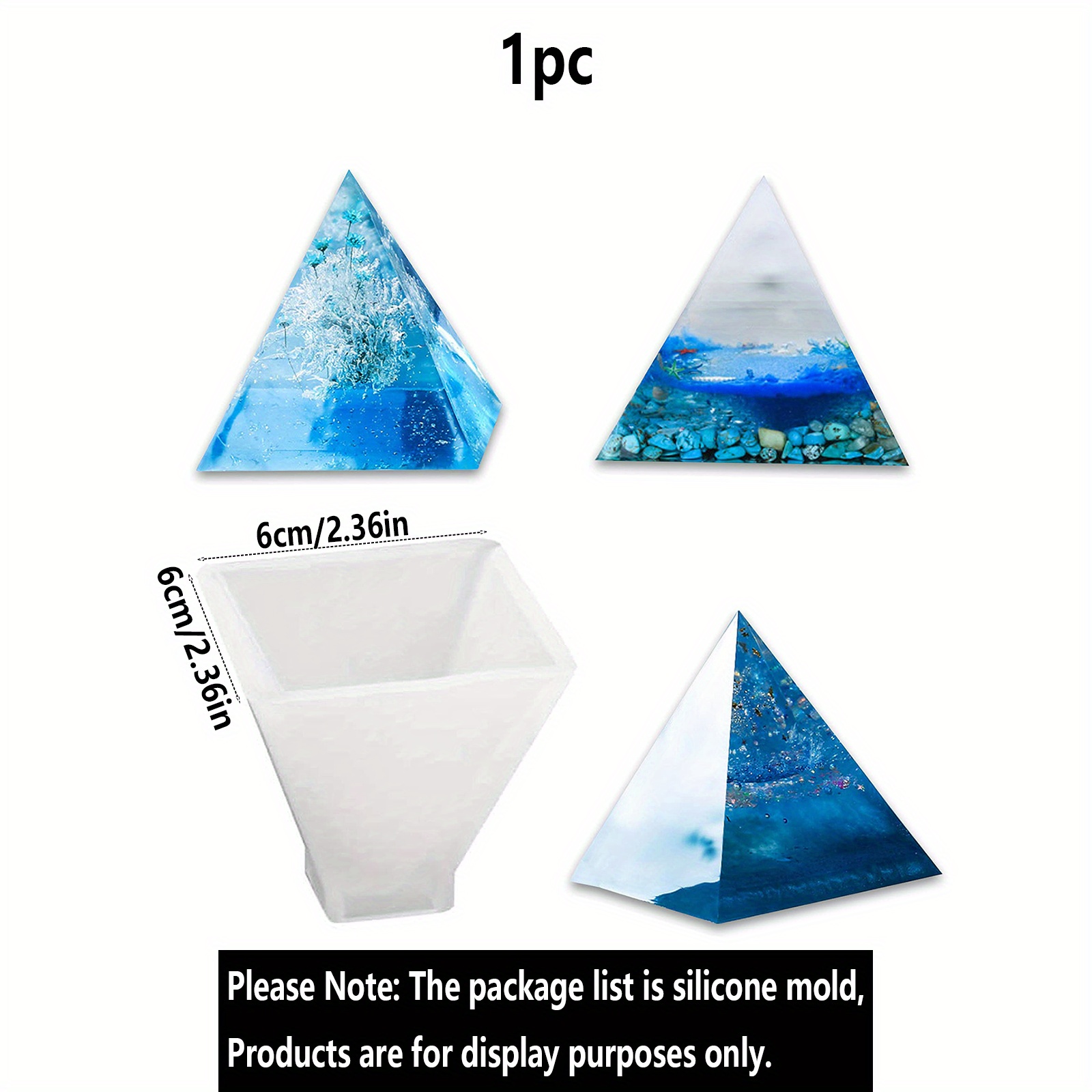Resin Silicone Casting Molds Cone Pyramid Crystal Epoxy Resin Molds Jewelry  Box Molds for Resin Casting, Jewelry Making, Aromatherapy Candle Making