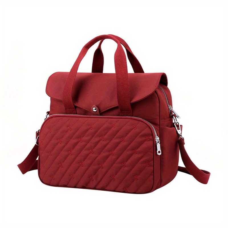 Solid Multifunctional Storage Backpack Laptop Bag