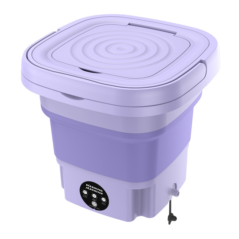 Mini lavadora portátil autómatica plegable con temporizador 15 minutos y  centrifugado GENERICO