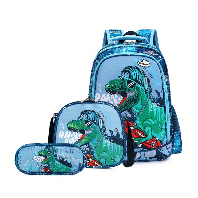 Kids Waterproof Unicorn Dinosaur Backpack Large Capacity Multiple Compartments