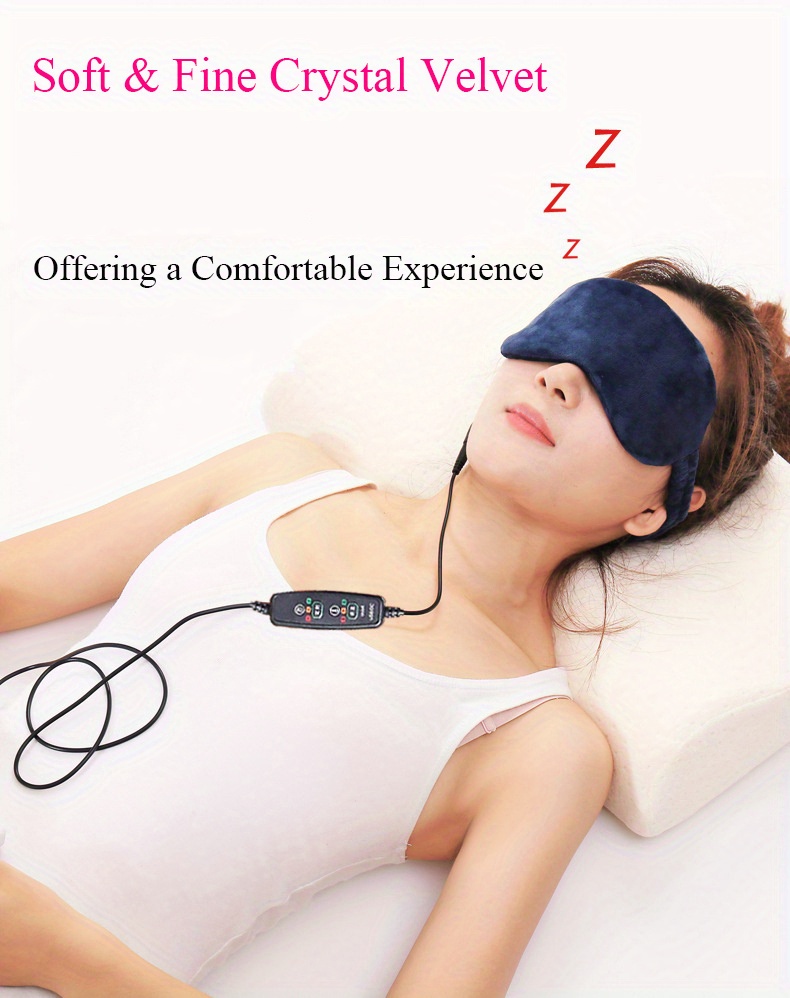 Eye Mask Heated Eye Mask Usb Charging Relieve Temu