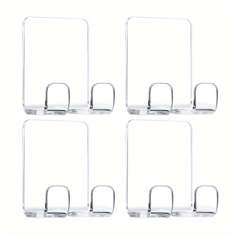 Transparent Adhesive Hook Shower Wall Shower Shaver Holder - Temu