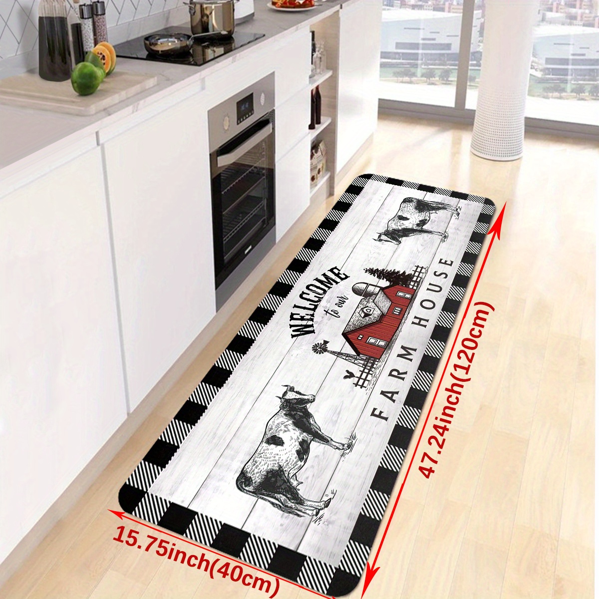 Farmhouse Kitchen Mat, Non Slip Thick Kitchen Rugs And Mats For Floor  Comfort Standing Mats For Kitchen, Sink, Office, Autumn Thanksgiving  Halloween Harvest Festival Home Decor - Temu