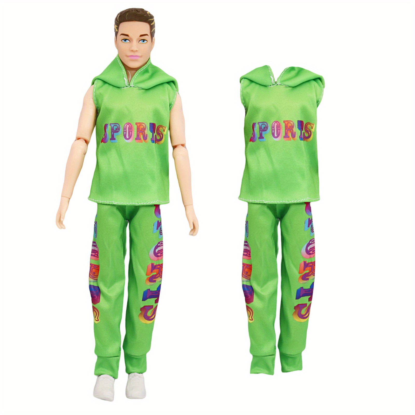 11.5 Inch Ken Doll Clothes And Accessories, Doll Outfit For 12 Inch Ken Boy  Doll,Including 3 Casual Top 3 Pants 2 Pairs Of Shoes 1 Glasses 1 Headph