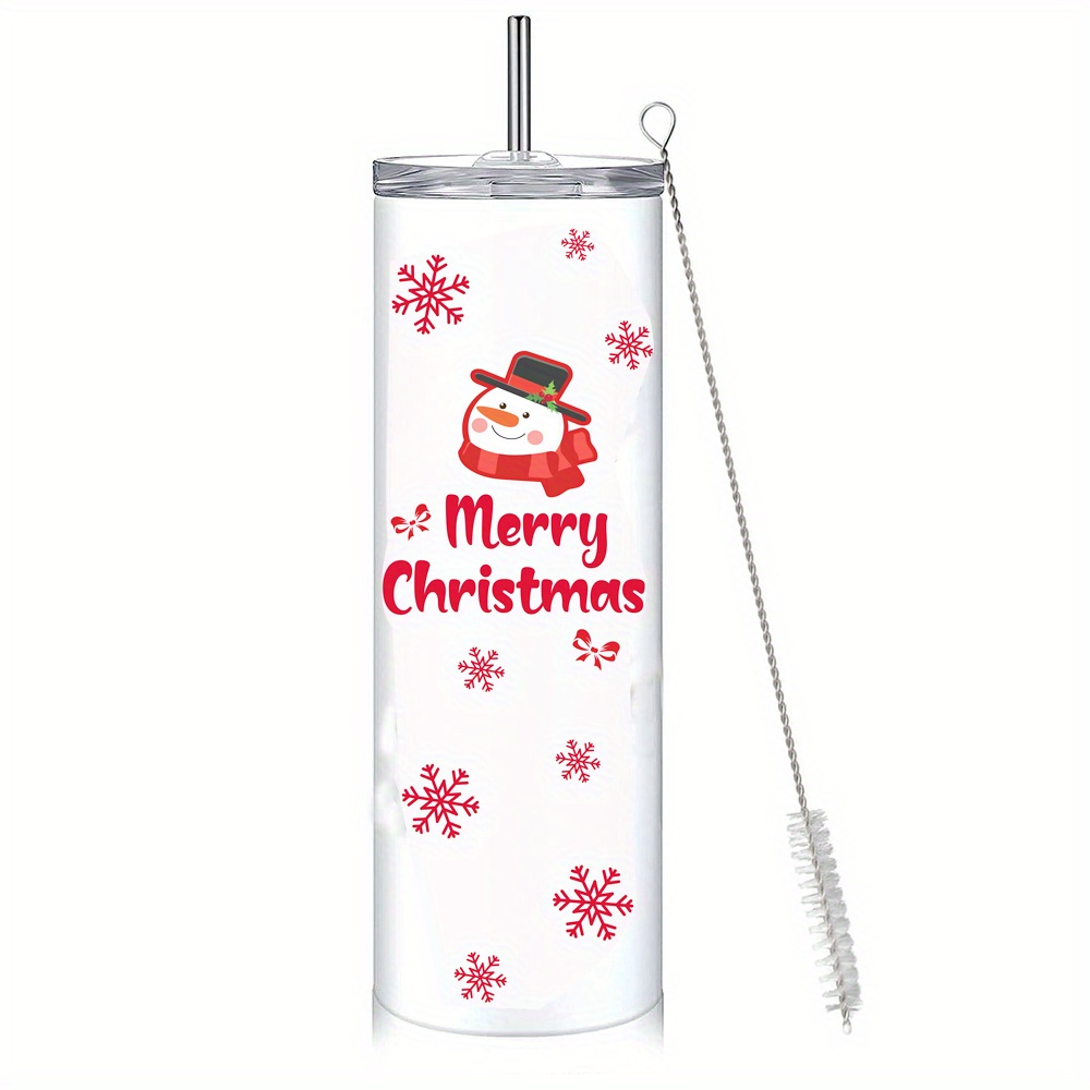 Christmas Tumblers Stainless Steel Skinny Tumbler Mug Double - Temu