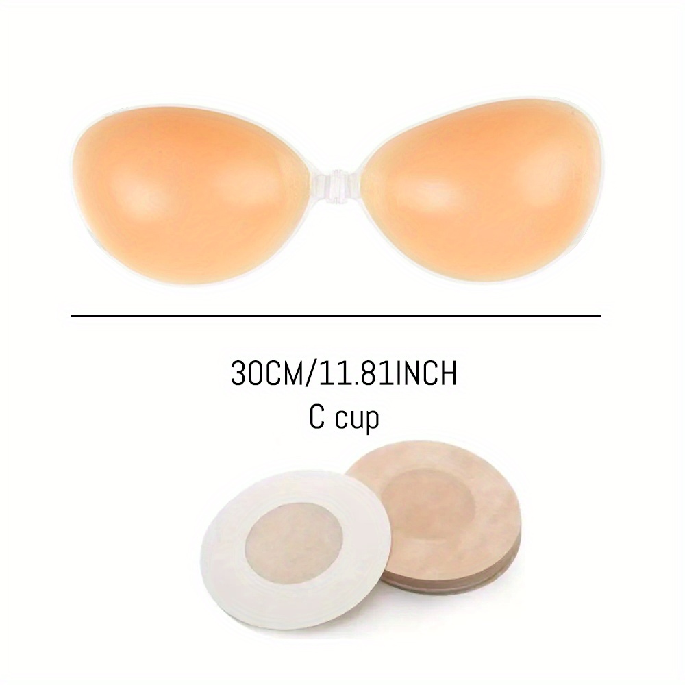 Breathable Self Adhesive Bra Lift Up Reusable Backless Strapless Invisible  Silicone Push-up Bras For Women (Color : Skin, Size : D) : :  Clothing, Shoes & Accessories
