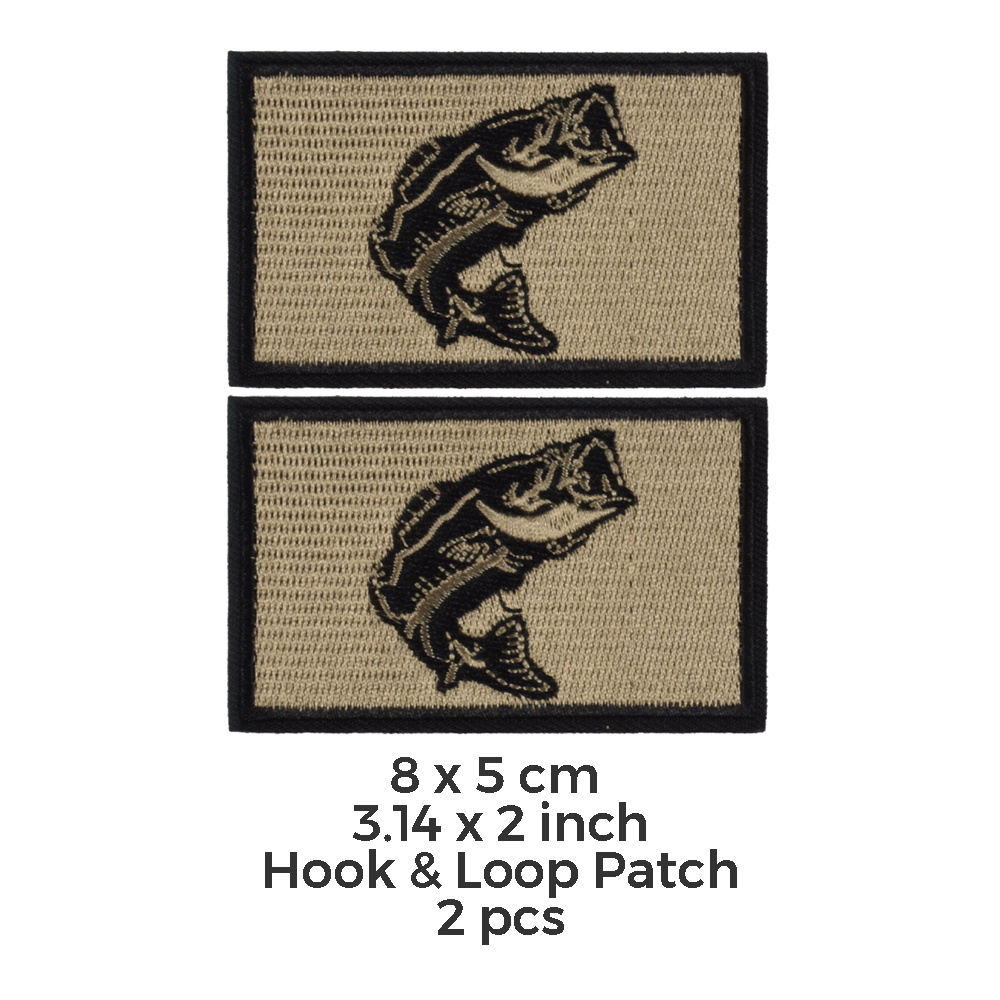  Cute-Patch Self-Adhesive Fishing Gifts for Men Bass Fish  Embroidered Iron on Patches Fishing Gifts : Clothing, Shoes & Jewelry