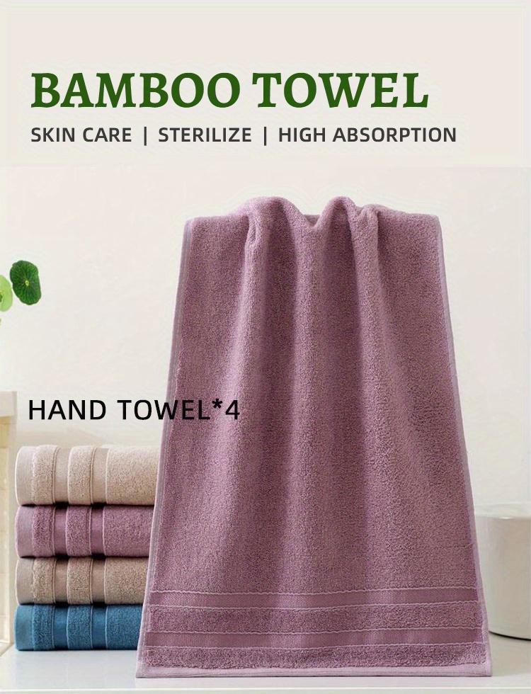 Soft And Absorbent Bamboo Bath Towel Skin friendly And Eco - Temu