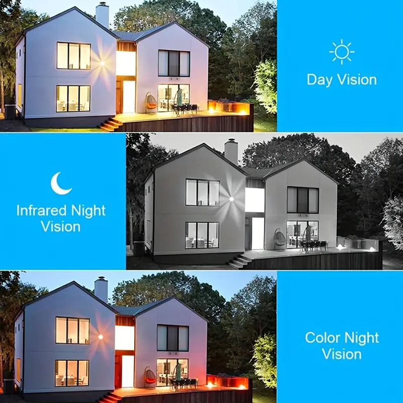 1080p hd wireless security camera home 4g wifi night vision camera outdoor wifi panoramic hd intelligent waterproof monitoring mobile phone remote control dual light night vision indoor and outdoor dome camera security monitoring baby monitoring pet monitoring home monitoring details 2
