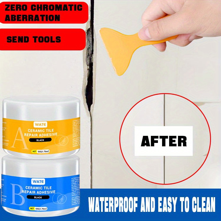 Ceramic Tile Repair Adhesive, Strong Glue For Ceramic Repair, Toilets,  Marble Pits, Glazed Surface Repair For Home Tiles