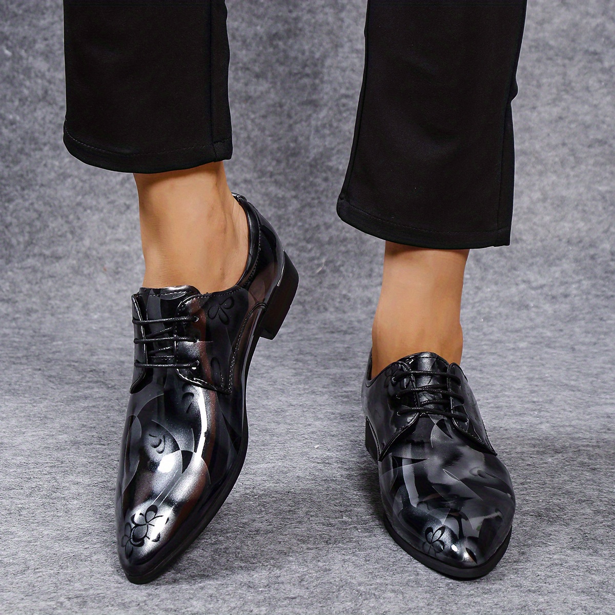 Chaussures Oxford Homme à Bout Pointu - Cuir Synthétique, Sangle Moine, Semelle Antidérapante, Style Formel
