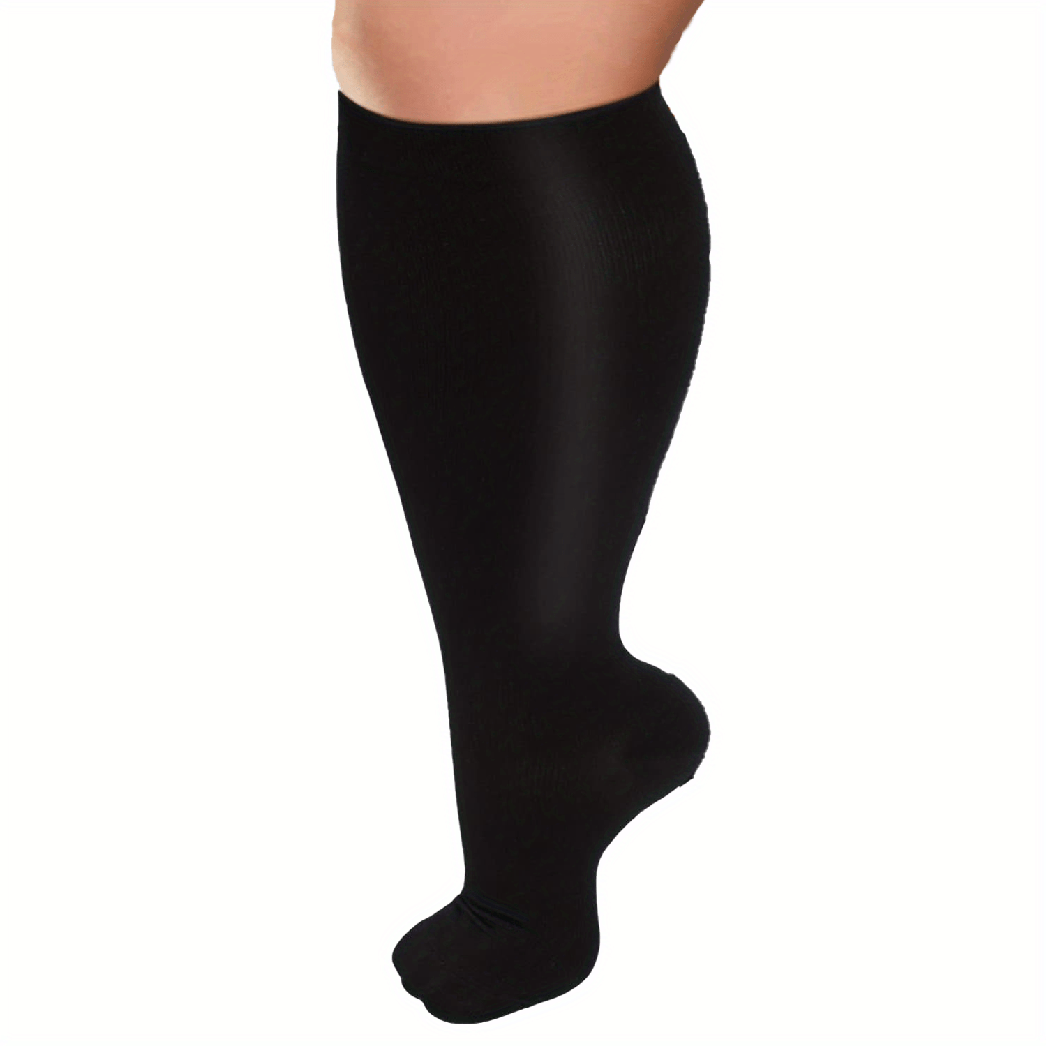 Boost Performance And Comfort With Plus Size Compression Socks For Women -  1/4 Pairs Unisex Knee High Stockings For Hiking, Running, And More!