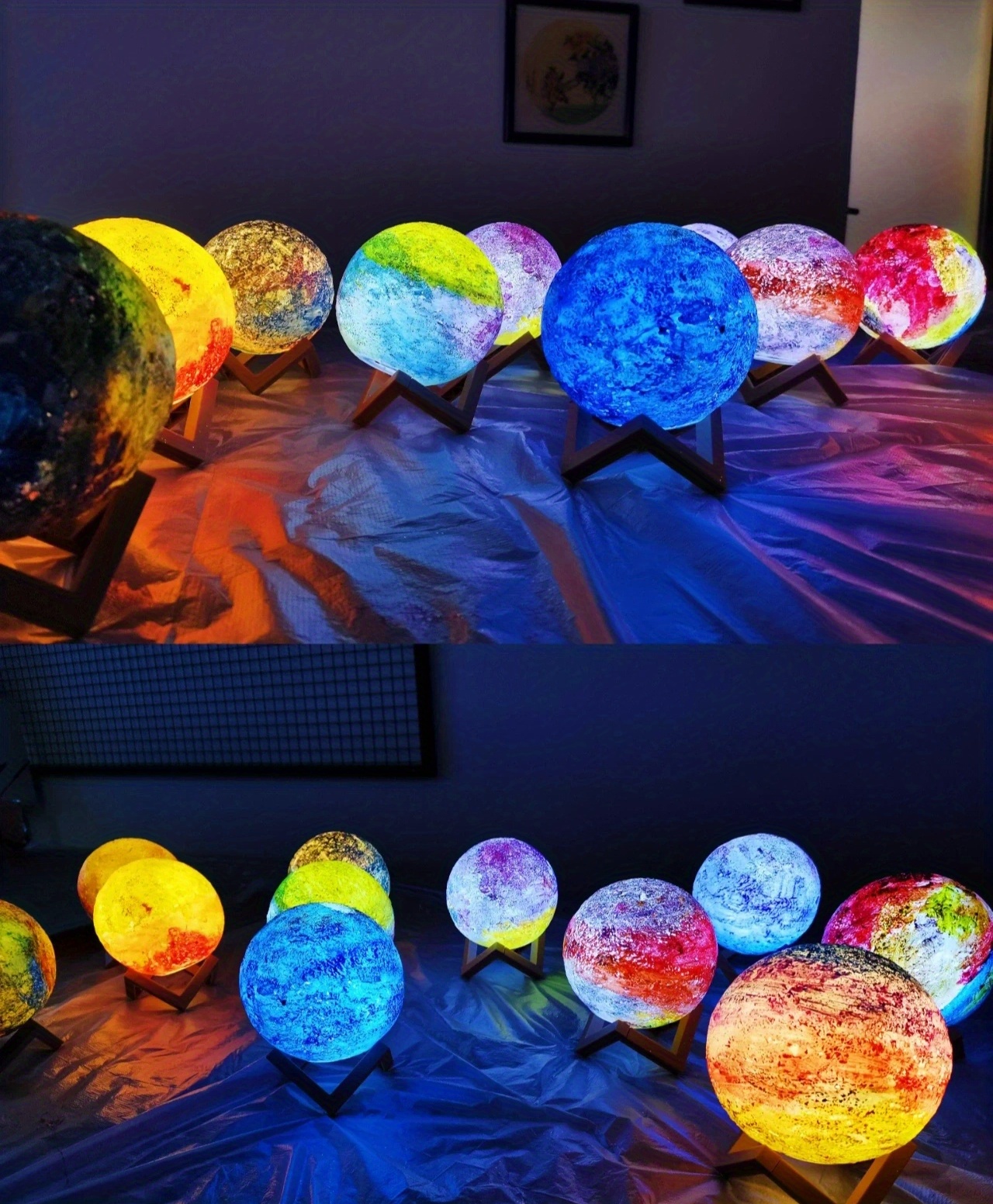 Paint Your Own Moon Lamp Kit, Arts and Crafts for Kids Ages 8-12, Crafts DIY