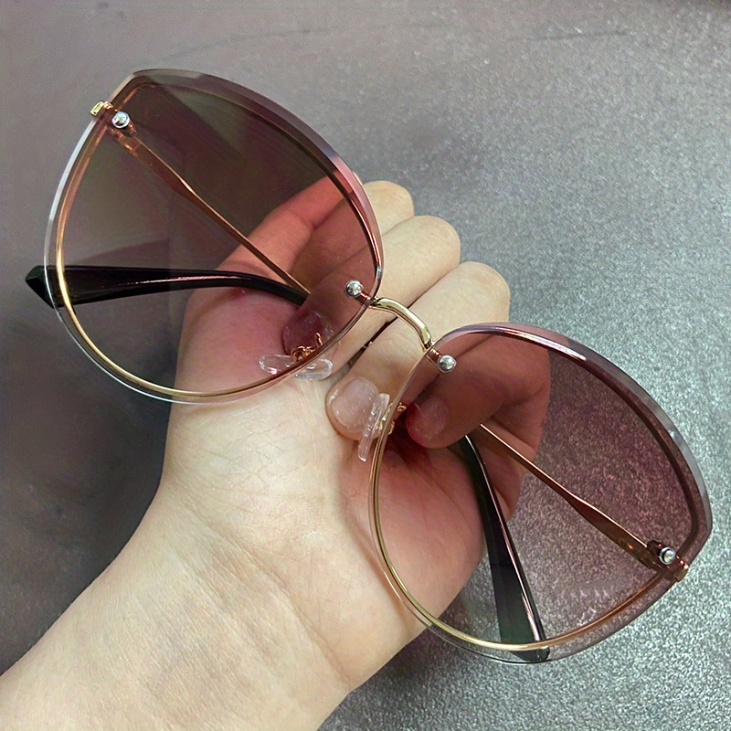 Oversized Cat Eye Sunglasses Gradient Lens UV400