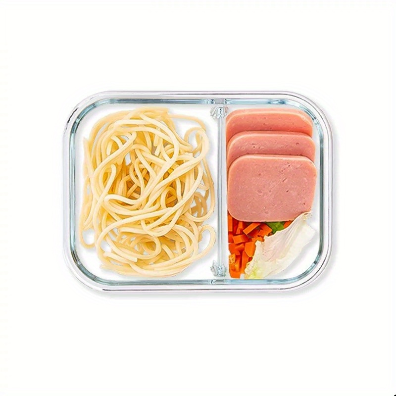 High Borosilicate Glass Glass Lunch Box Glass Meal Prep - Temu