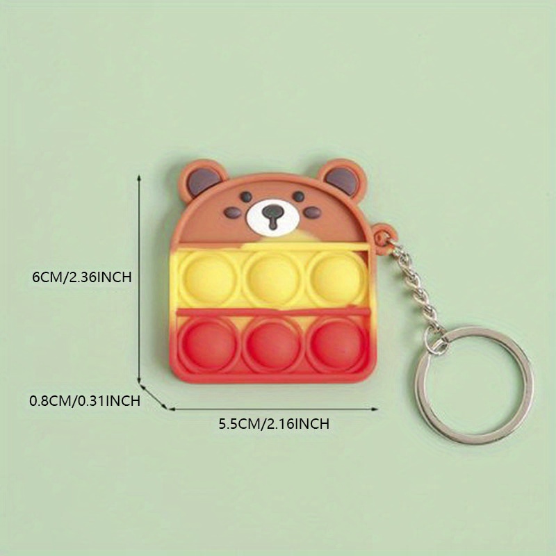 30Pcs/Set Mini Pop Fidget Toys Pack Its Keychain Wrap Pop Bulk Toy Relieve  Anxiety Stress for Kids Adult Kit Brinquedos