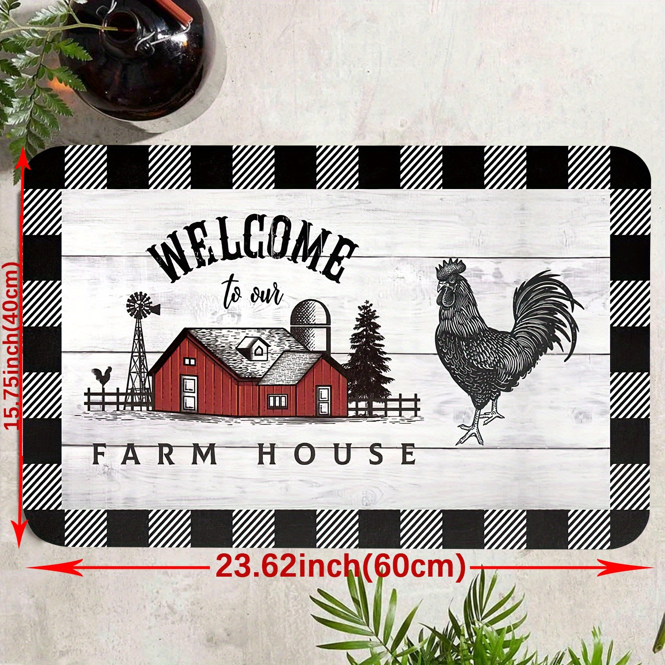 Farmhouse Kitchen Mat, Non Slip Thick Kitchen Rugs And Mats For Floor  Comfort Standing Mats For Kitchen, Sink, Office, Autumn Thanksgiving  Halloween Harvest Festival Home Decor - Temu