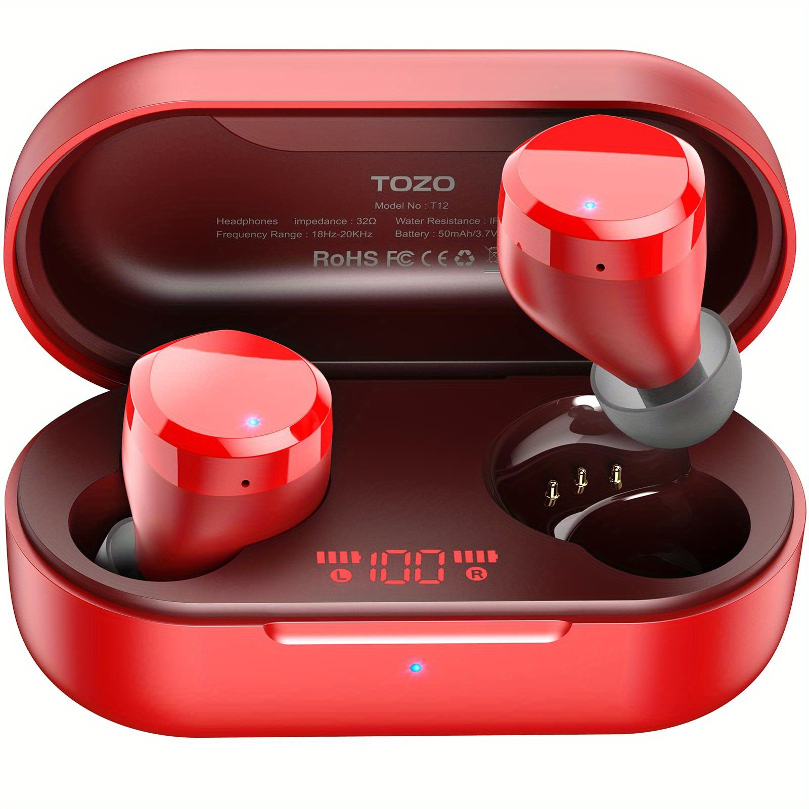 TOZO Crystal Buds True Wireless Earbuds Call Noise Reduction IPX8