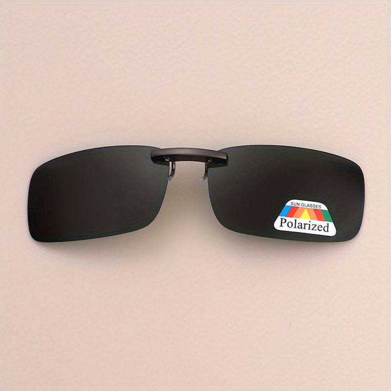 Polarized Clip Sunglasses Photochromic Rectangle Rimless - Temu