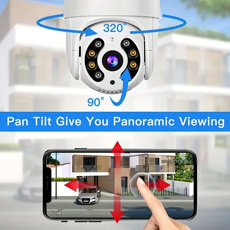 1080p hd wireless security camera home 4g wifi night vision camera outdoor wifi panoramic hd intelligent waterproof monitoring mobile phone remote control dual light night vision indoor and outdoor dome camera security monitoring baby monitoring pet monitoring home monitoring details 1