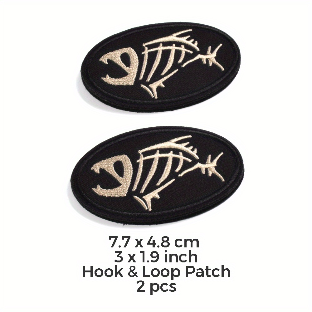 Fish Snake Embroidered Patches Jcarp Tactical Cool No Step - Temu