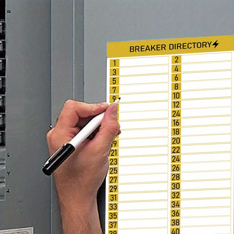 Breaker Panel Labels Electrical Box Sticker Numbers Breaker Temu