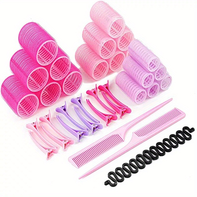 Hair Rollers Hair Clips Self Grip Root Fluffy Hair Rollers Temu