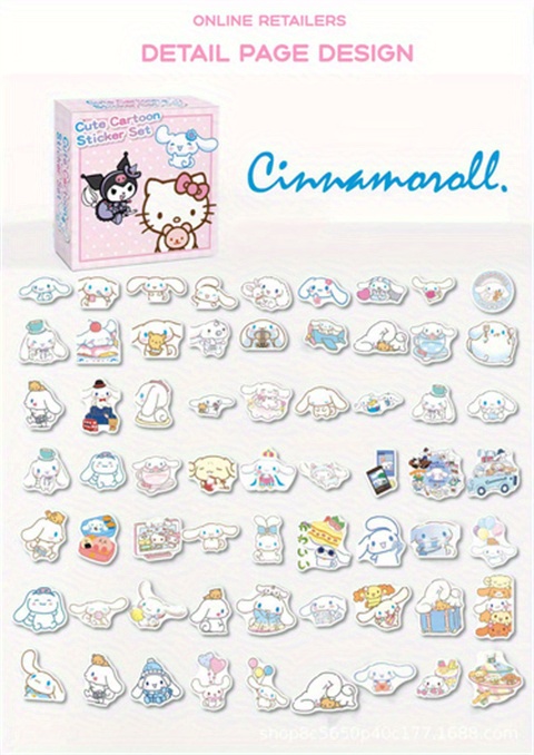 Kawaii Sanrio Hello Kitty Kuromi Cinnamoroll Cartoon Cute Laptop