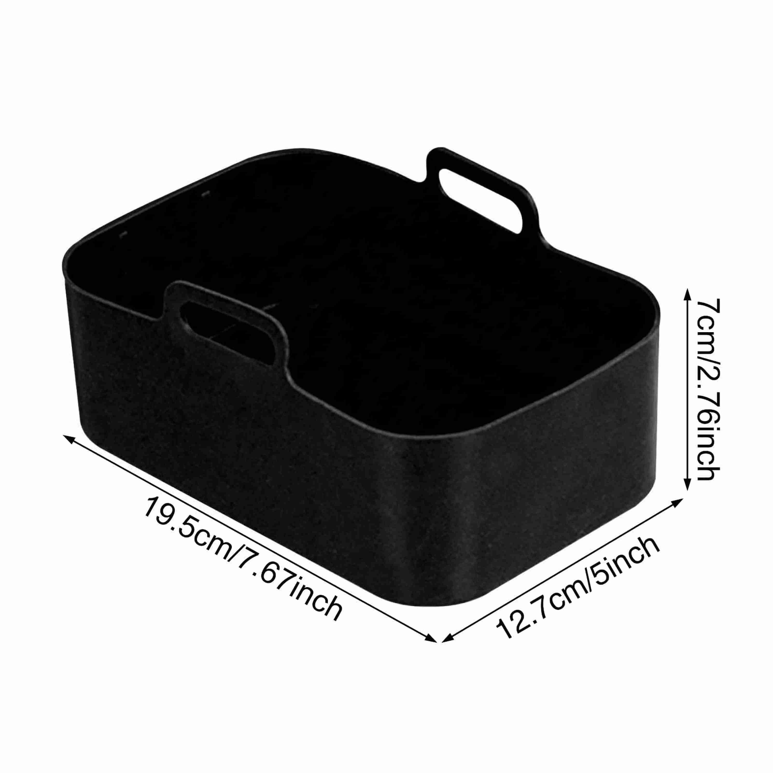 Air Fryer Silicone Pot For Ninja Foodi Dual Dz201 Dz401, Reusable Air Fryer  Silicone Liners, Rectangle Air Fryer Basket, Air Fryer Accessories - Temu