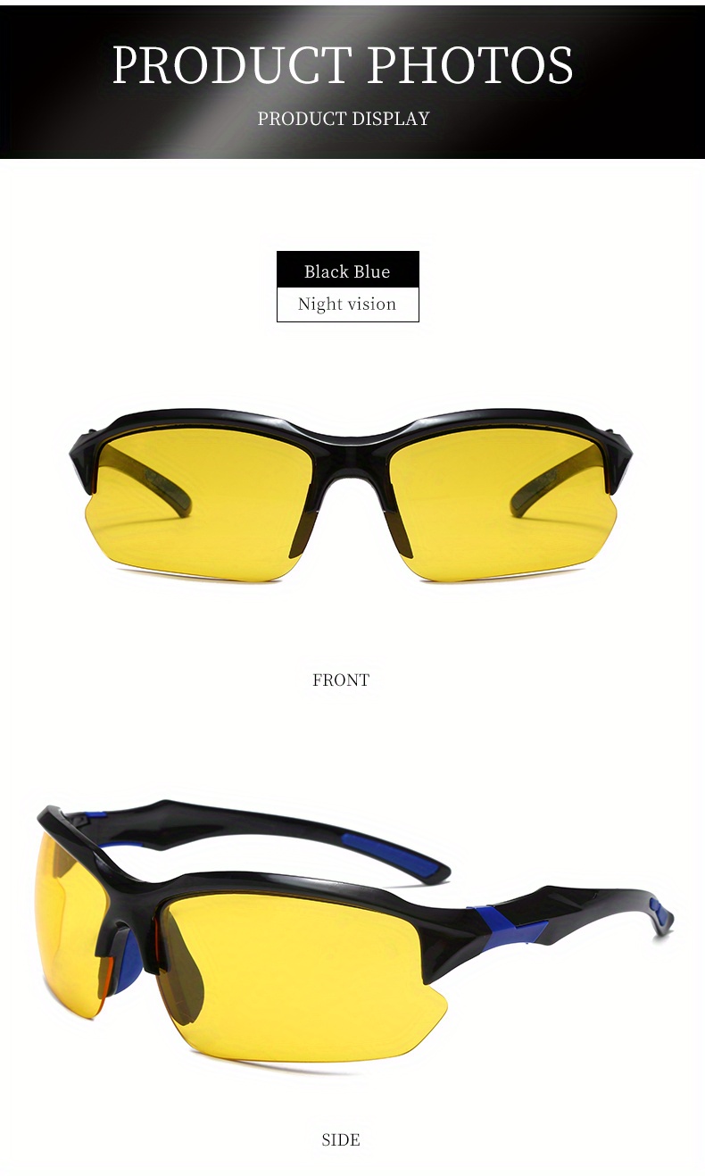 Gafas de conducción nocturna/Gafas polarizadas de visión nocturna para  deportes - Antideslumbrantes - Protección UV 400 - Conducción nocturna -  Pesca - Deportes al aire libre - Gafas unisex JM