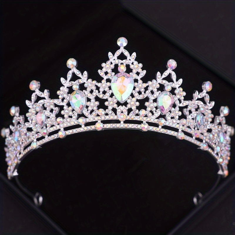 Diadema Sposa Argentato Donna Corona Sposa Strass Fascia - Temu Italy