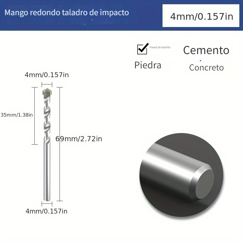 1 Set Taladro Impacto Pared Ladrillo Taladro Eléctrico - Temu