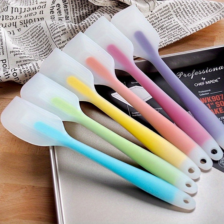 flexible and   silicone scraper   sizes for baking heat resistant multi colored and versatile details 0