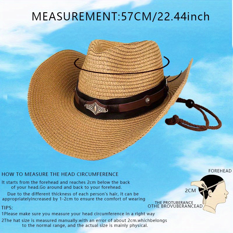 1pc Breathable Sunshade Cowboy Hat With Devils Eye For Outdoor Casual  Camping Fishing Mountaineering Vacation, Shop Now For Limited-time Deals