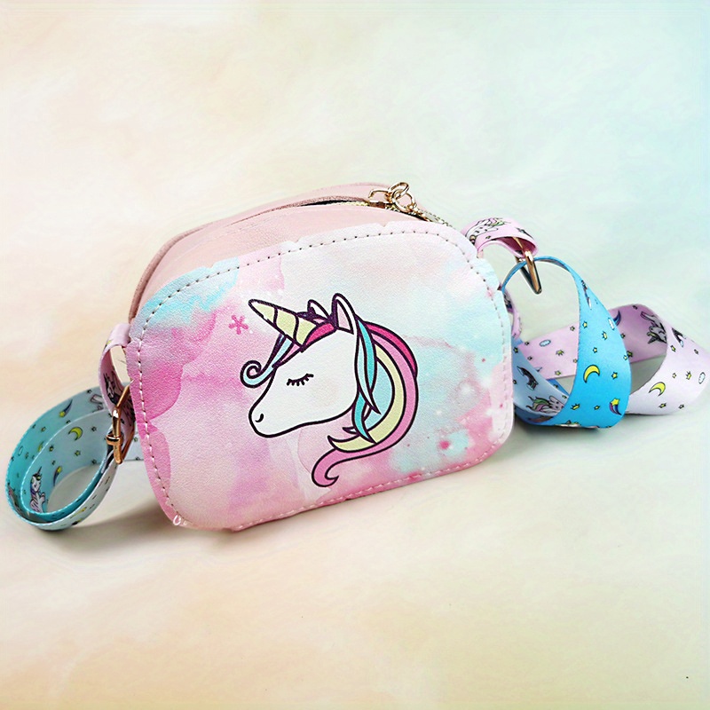 1pc Bolso Hombro Unicornio Dibujos Animados Tie Dye Niñas - Temu Mexico