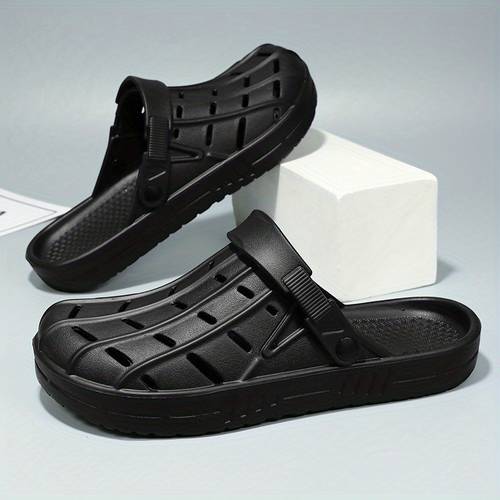 mens fashion personality casual breathable extra large size beach garden clogs