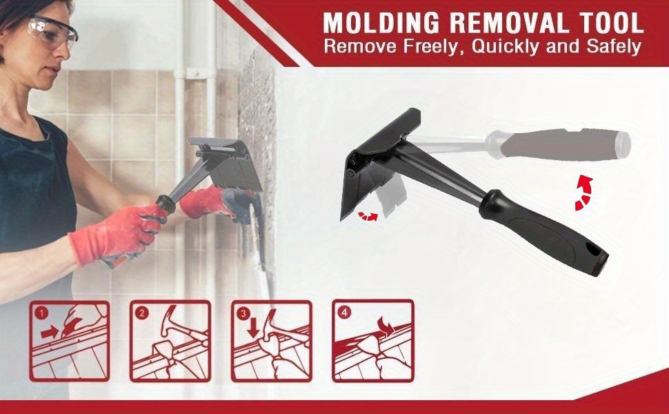 Trim Puller, Removal Multi-Tool for Commercial Work, Baseboard, Molding,  Siding