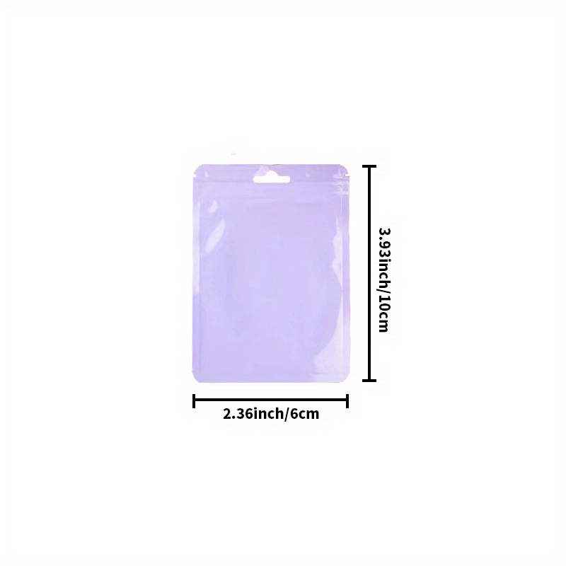 Macaron Color Plastic Ziplock Bags Transparent Visible Seal - Temu