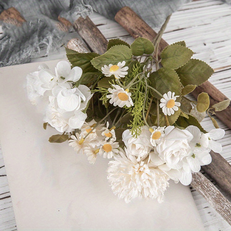 Autumn Artificial Daisy Flowers Silk Bouquet Fake Flower DIY Decor