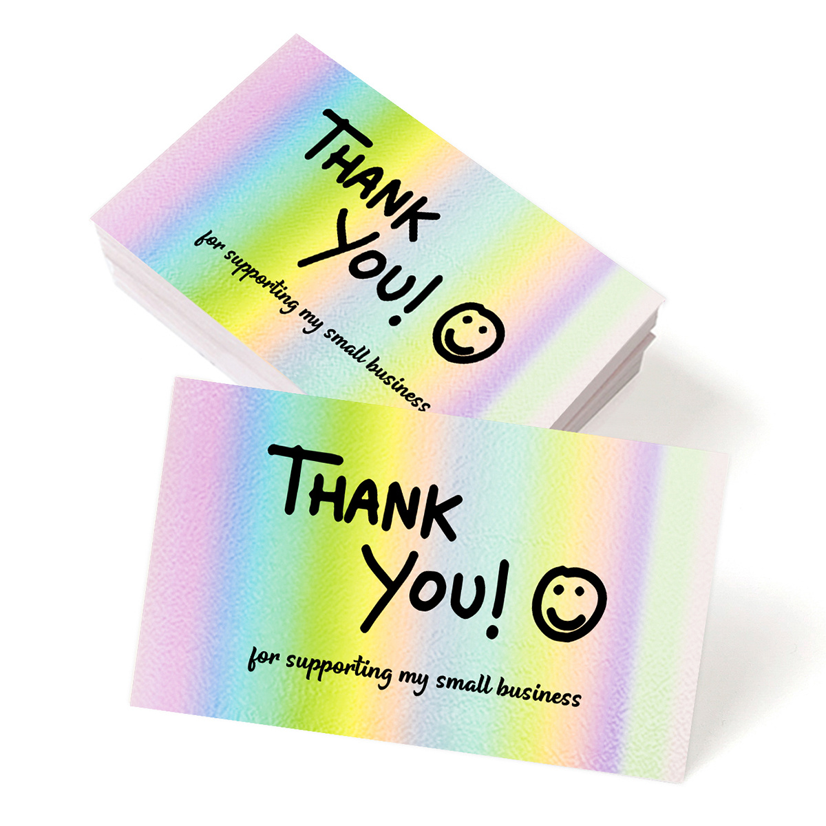 Laser Thank You Cards Thank You For Supporting My Small - Temu