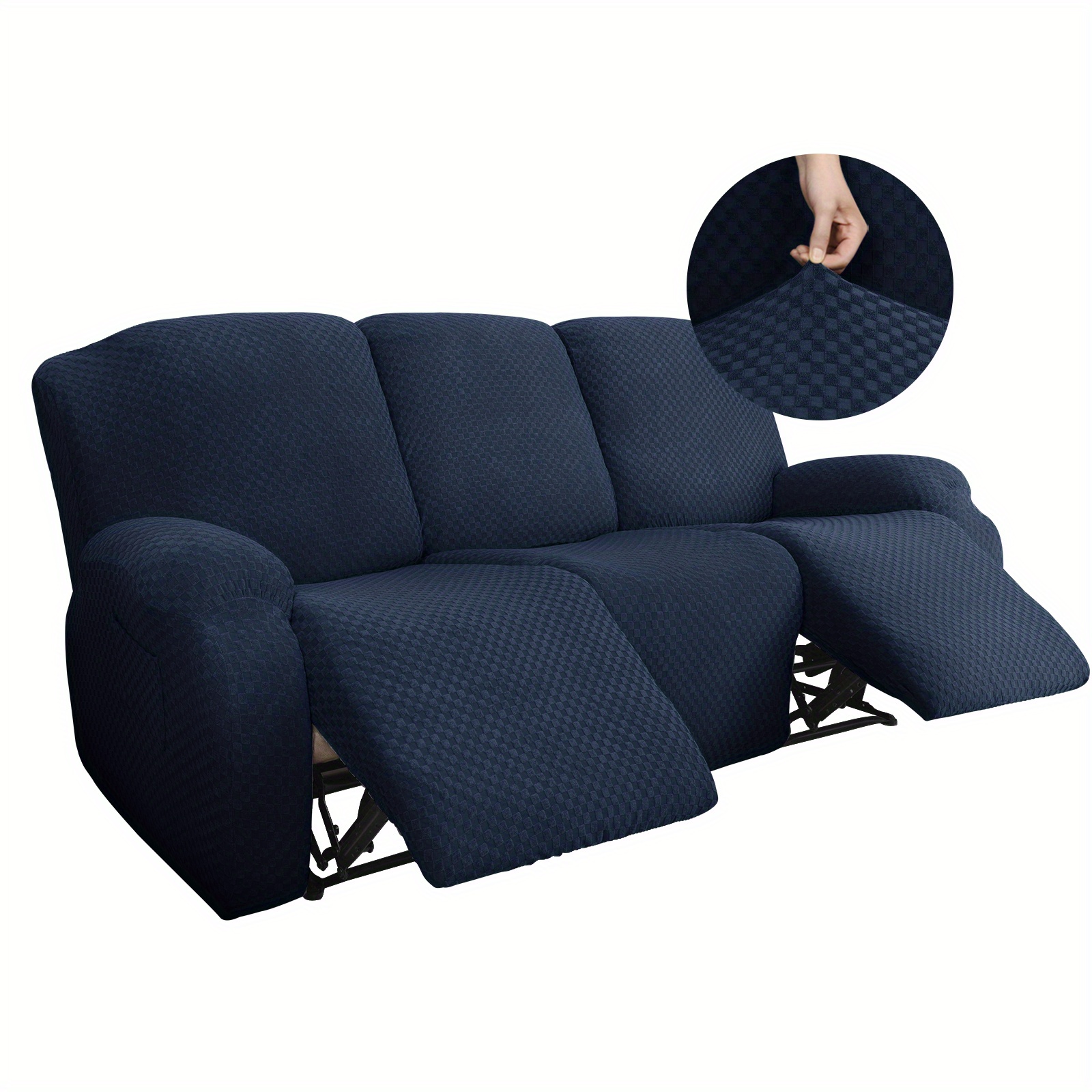 1pc Funda Sofá Elástica Color Sólido Sillón Reclinable - Temu