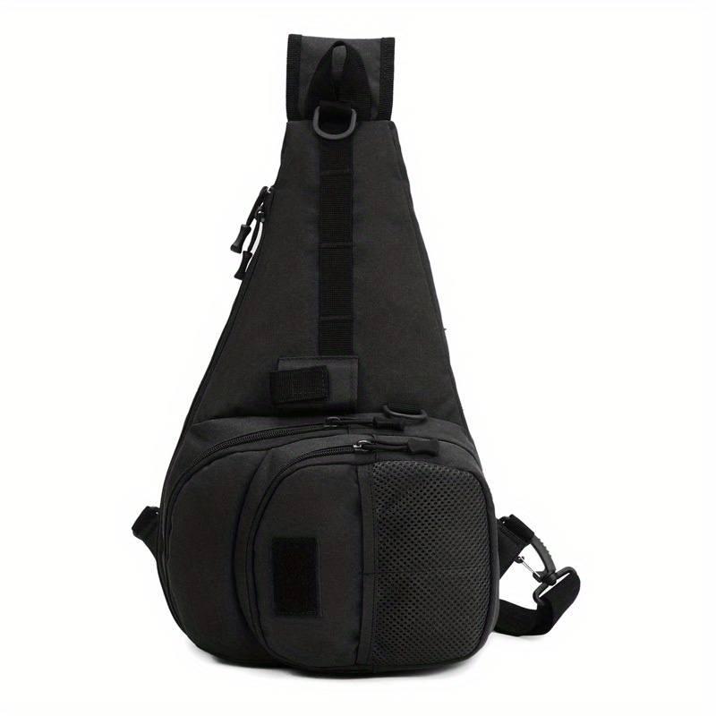 Leo Multifunctional Fishing Tackle Bag Outdoor Sports Single Shoulder Bag Crossbody Bag Waist Pack Fishing Lures Tackle Gear Utility Storage Bag Black
