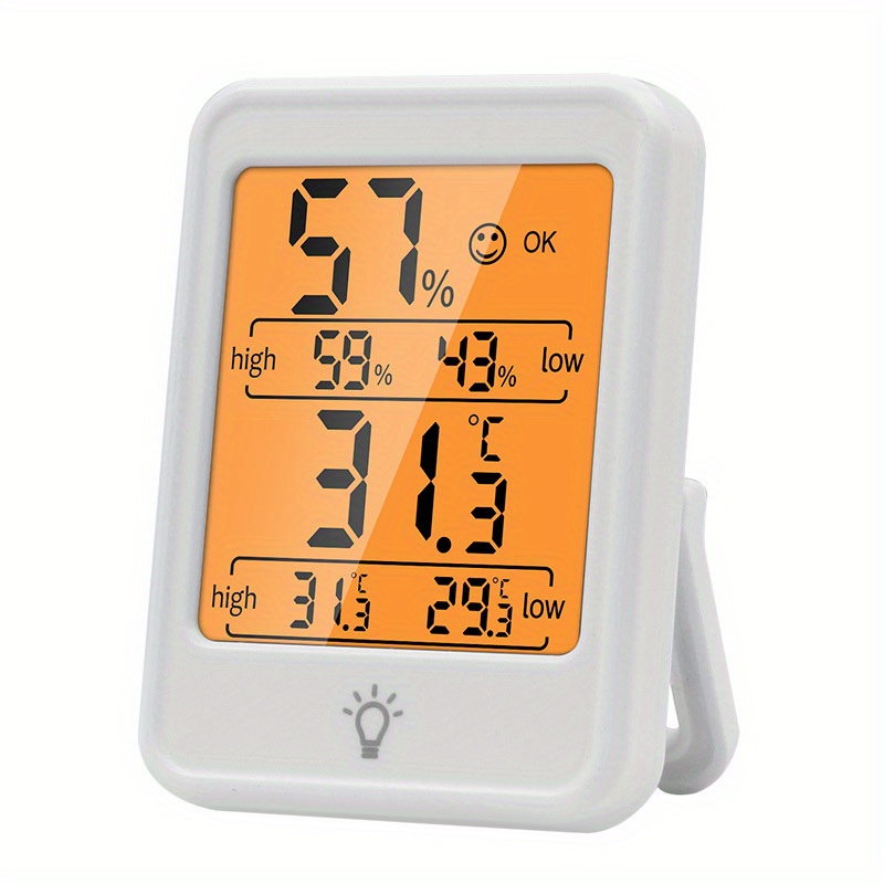 Digital Hygrometer Room Thermometer Monitor With Backlight, Thermometer For  Room Temperature, Room Indoor Thermometer, Humidity Meter, Temperature Hum