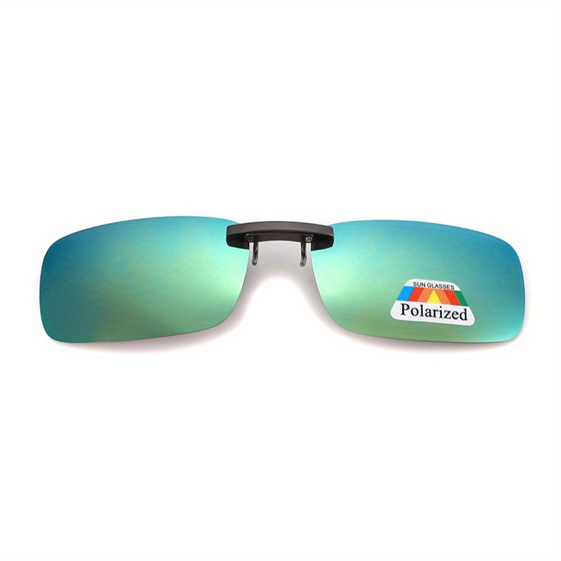Polarized Clip Sunglasses Photochromic Rectangle Rimless - Temu