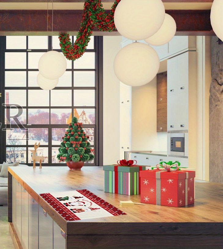 4 Paños De Cocina De Navidad, Toallitas Para Decoración De Carrito De Árbol  De Navidad, Toallas De Mano Para Baño, Toallas Decorativas Para Sala De Es