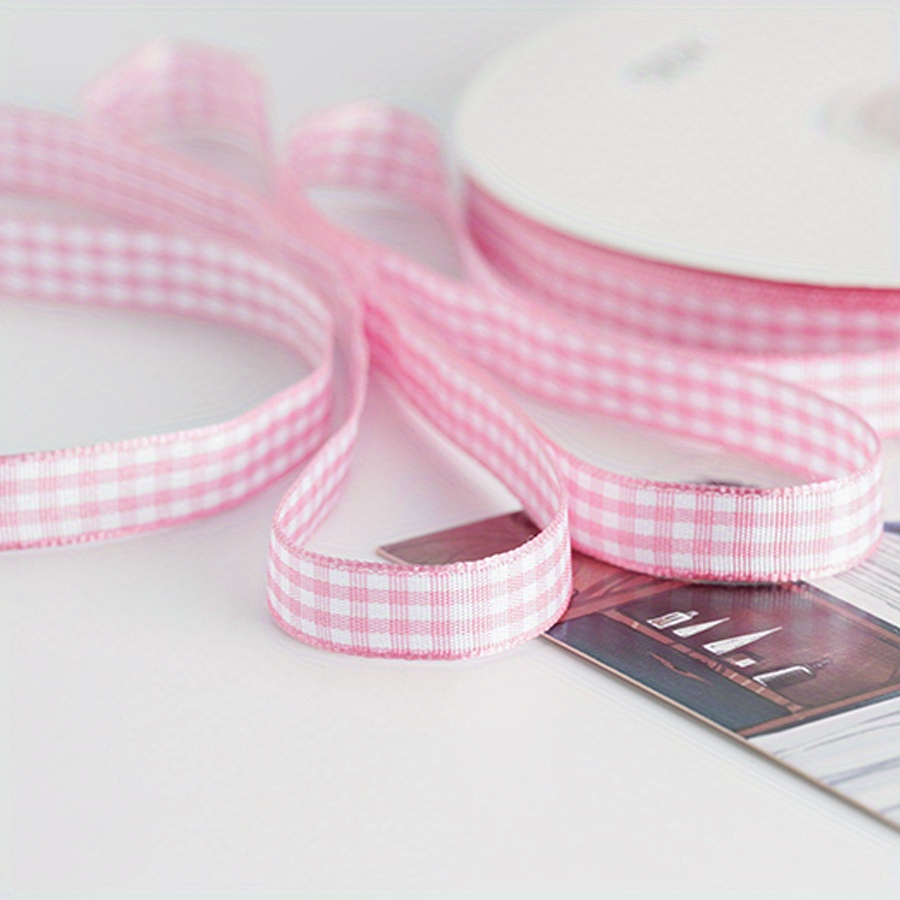 Gingham Ribbon Plaid Ribbon Perfect For Gift Wrapping Home - Temu