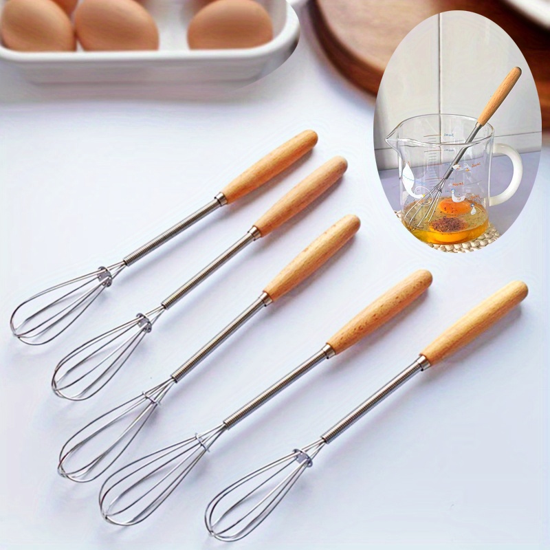 200 pcs Stainless Steel Egg Beater Hand Whisk Mixer Balloon Wire Whisk for  Blending Whisking Beating Stirring Kitchen Tools