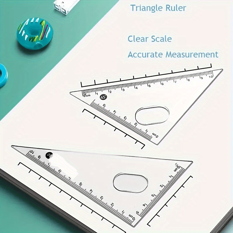Box.mathematical Geometry Set Ruler Round Gauge Students. Temu